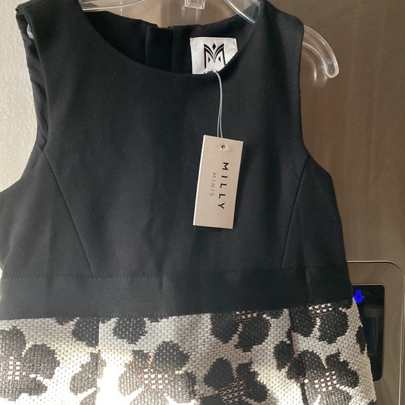 NWT Milly Mini Metallic Jacquard Panel $185 Dress - Picture 5 of 7